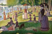 Georges Seurat Sunday Afternoon of the Island of La Grande Jatte (mk09) oil on canvas
